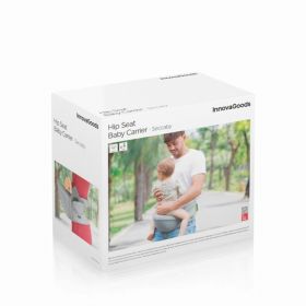 Centura port-bebe evolutiva cu buzunare Seccaby InnovaGoods, 122 x 20 x 16 cm, gri/verde