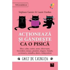 Actioneaza si gandeste ca o pisica. Caiet de exercitii - Stephane Garnier, Laurie Hawkes, editura Niculescu