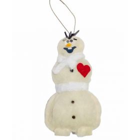 Decoratiune Craciun Olaf de Agatat In Brad 18 cm ivory