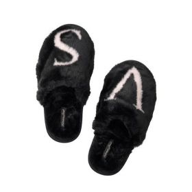 Papuci Faux, Black Logo, Victoria&#039;s Secret, Marime S