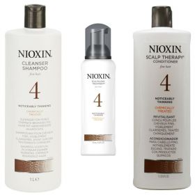 Nioxin - Pachet Maxi System 4 pentru parul cu tendinta notabila de subtiere, fin si vopsit