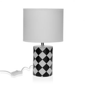 Lampa de masa Niu Rombos, Versa, 20 x 38 cm, 1 x E14, 40W, ceramica