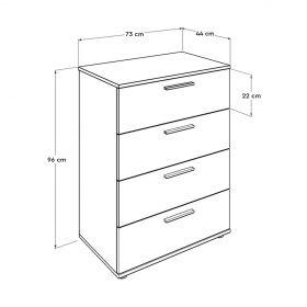 Dulap, Adore, SFN-540-SS-1, 73x96x44 cm, PAL, Sonomo