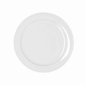 Set 6 farfurii, Bidasoa, Glacial, Ø 24 cm, ceramica, alb