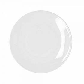 Set 6 farfurii, Bidasoa, Glacial Coupe, Ø 25 cm, ceramica, alb
