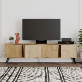 Comoda TV, Decortie, Dune, 180x50x29.6 cm, Stejar