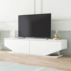 Comoda TV, Minima, Ares, 160x37x32.7 cm, Alb