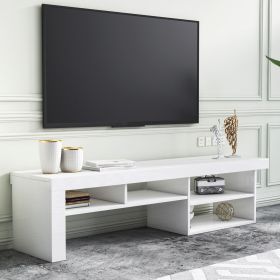 Comoda TV, Minima, Reeta, 162x40x38.6 cm, Alb