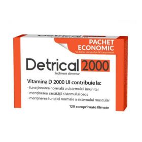 Detrical D 2000 UI - Zdrovit, 120 comprimate