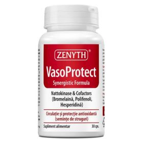 VasoProtect - Zenyth Pharmaceuticals, Nattokinase &amp; Cofactors, 30 capsule