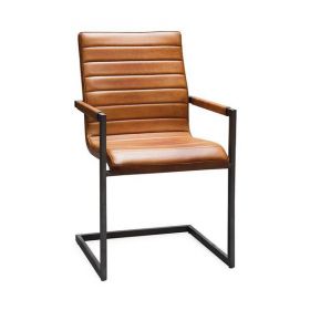 Scaun de birou si bucatarie din piele naturala, model indu wave
