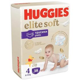 Huggies scutece copii chilotei Elite Soft Mega 4, 9-14 kg, 38 buc