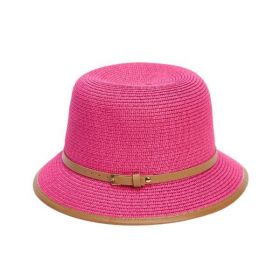 Palarie Malvina Paie Fuxia Bucket-Hat