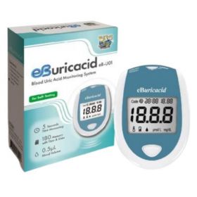 Analizor acid uric eB-Uricacid, testare rapida si precisa + CADOU organizator medicamente 28 casete