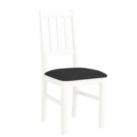 Scaun living/bucatarie Bosini 4, alb/negru, 40x43x94 cm, UnicSpot