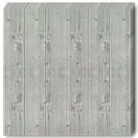 Set 40x Tapet Panou 3D Teno&reg;, Model Lemn, suprafata acoperire 19.6 mp, autoadeziv, waterproof, usor de montat, design modern, 70x70 cm, gri