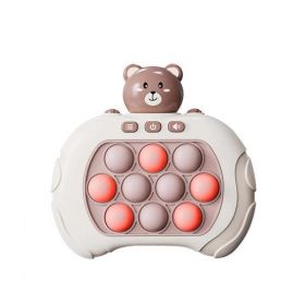 Joc electronic distractiv si educativ pentru copii: Whack-a-mole, plastic, maro, 12.8 cm x 6 cm x 12.1 cm