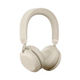 jabra Jabra Evolve2 75, Link380a UC Stereo Beige,Evolve2 75 headset Beige UC, Link 380 BT adapter USB-A UC,1.2m USB-C to USB-A cable, carry pouch, warranty and warning (safety leaflets) (27599-989-998)