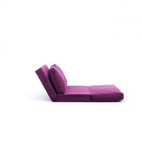 Canapea extensibilă cu 2 locuri, Futon, 859FTN1273, Metal , Mov