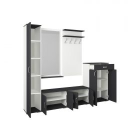 Set Hol Como V4, Antracit/Alb, L 230 cm