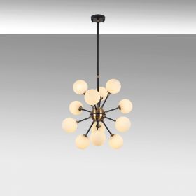 Lustra, Fulgor, 942FLG1271, Metal, Negru
