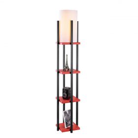 Lampadar, Lampana, 211LMP1107, Metal, Negru/Rosu