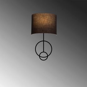Aplica de perete, Opviq, 892OPV1330, Metal, Negru