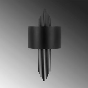 Aplica de perete, Opviq, 892OPV1361, Metal, Negru