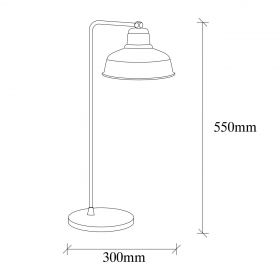 Lampa de masa, Sheen, 521SHN2159, Metal, Alb