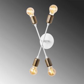 Aplica de perete, Tatum, 584TTM1976, Metal, Alb