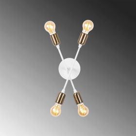 Aplica de perete, Tatum, 584TTM1976, Metal, Alb