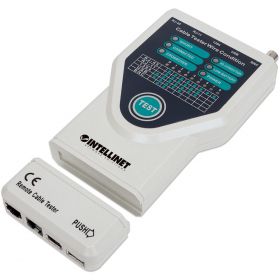 Cable tester 5-W-1 RJ11/RJ45/USB/1394/BNC