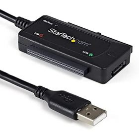 USB 2.0 to IDE SATA Adapter - 2.5 / 3.5 SSD / HDD - USB to IDE &amp; SATA Converter Cable - USB Hard Drive Adapter (USB2SATAIDE) - storage controller - ATA / eSATA - USB 2.0