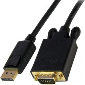 10 ft DisplayPort to VGA Adapter Cable - DP to VGA Video Converter - Active DisplayPort to VGA Cable for PC 1920x1200 - Black (DP2VGAMM10B) - DisplayPort cable - 3.05 m