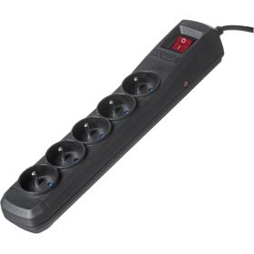 Priza/Prelungitor black with cord ACJ COMBO 5G/3M/BEZP. AUTO/CZ
