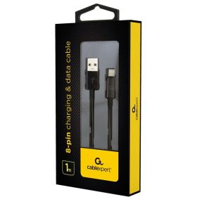 Cablu Date CC-USB2-AMLM-1M USB A USB B/Lightning Black