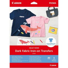 DF-101 A 4 Dark Fabric Iron-on Transfers 5 Sheets