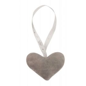 Jucarie Plush Lavender heart Grey E304