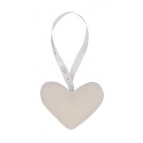 Jucarie Plush Lavender heart White E-302