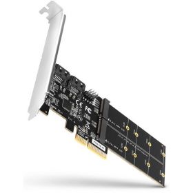 PCES-SA4M2 1x PCI-E Male - 2x M.2 SATA SSD