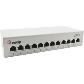 12x RJ45 Cat6 Desktop Gri