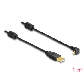 USB-A male &gt; USB micro-B male angled 90° up / down