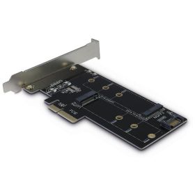 PCIe Karte KT015 PCIex4-&gt;M.2 + SATA-&gt;M.2