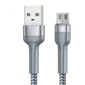 USB Micro Jany Alloy, 1m, 2.4A (silver)