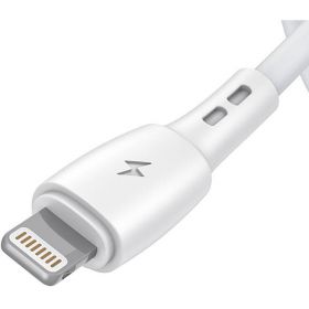 USB to Lightning Racing X05, 3A, 2m (Alb)