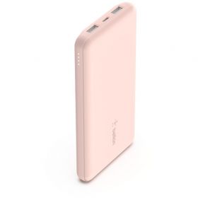 10 000mAh USB A &amp; C 15W rose gold