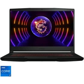 Gaming 15.6&#039;&#039; Thin GF63 12UCX, FHD 144Hz, Procesor Intel Core i7-12650H (24M Cache, up to 4.70 GHz), 16GB DDR4, 512GB SSD, GeForce RTX 2050 4GB, Free DOS, Black