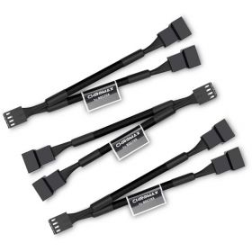 Chromax Set cablu Y-splitter pentru ventilatoare - negru