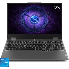 Gaming 15.6&#039;&#039; LOQ 15IAX9I, FHD IPS 144Hz, Procesor Intel Core i5-12450HX (12M Cache, up to 4.40 GHz), 8GB DDR5, 512GB SSD, Intel Arc A530M 4GB, No OS, Luna Grey