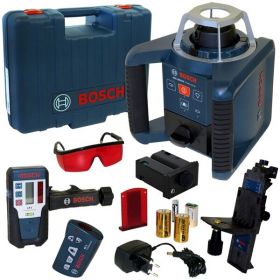 GRL 300 HV + LR 1 + WM 4 + RC1 - Nivela laser rotativa, 60 m, +/-0.1 mm/m, 150, 300, 600 rot/min, receptor, proiectie verticala, valiza plastic